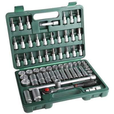 MTI 61-Piece 3/8 in Deep Socket/Standard Socket/Bit Set with Ratchet