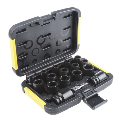 DeWALT 17-Piece Metric 1/2 in Impact Socket Set , 6 point