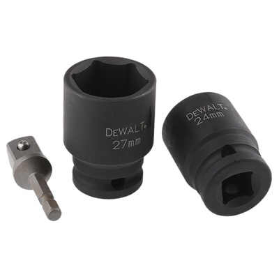 DeWALT 9-Piece Metric 1/2 in Impact Socket Set , 6 point