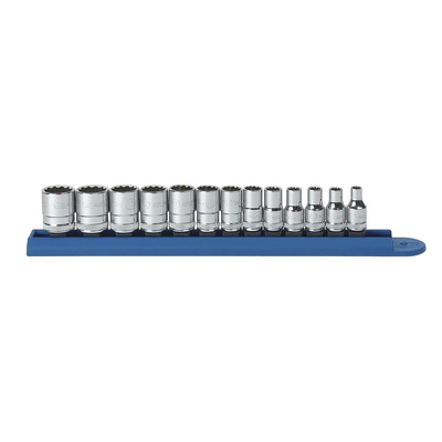 GearWrench 13-Piece Metric 1/4 in Standard Socket Set , 12 point