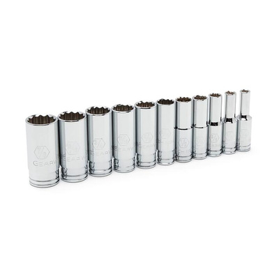 GearWrench 11-Piece Imperial 3/8 in Deep Socket Set , 12 point