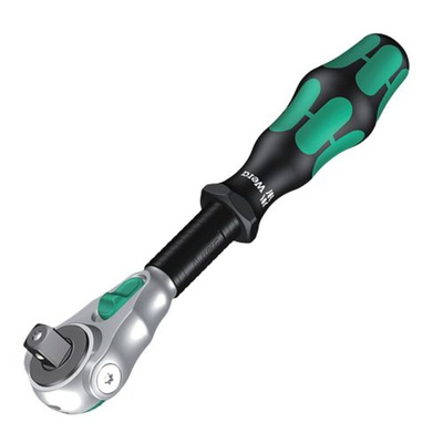 Wera 28-Piece Imperial 1/4 in Standard Socket/Bit Set with Ratchet, 6 point; Hex Bit; Phillips Bit; Pozidriv Bit; Torx