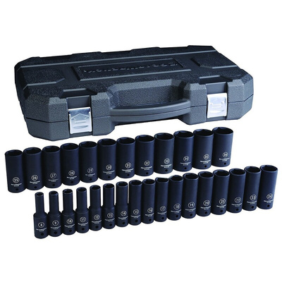GearWrench 29-Piece Metric 1/2 in Deep Impact Socket Set , 6 point