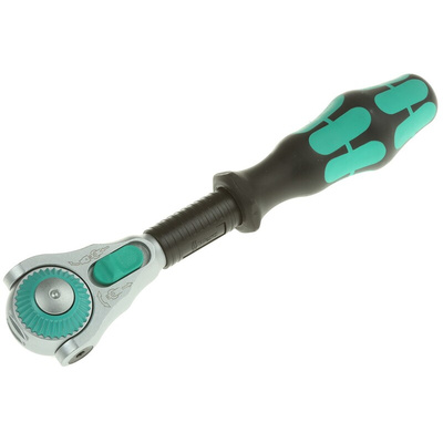 Wera Zyklop 3/8 in Square Ratchet with Ratchet Handle, 199 mm Overall