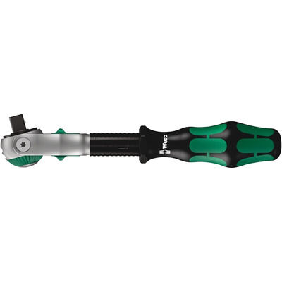 Wera Zyklop 3/8 in Square Ratchet with Ratchet Handle, 199 mm Overall