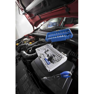 Expert by Facom 42-Piece Metric 1/4 in Standard Socket/Bit Set with Ratchet, 6 point; Hex Bit; Phillips Bit; Pozidriv