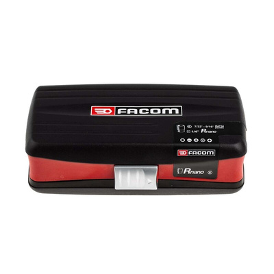 Facom 28-Piece Imperial 1/4 in Standard Socket/Bit Set with Ratchet, 12 point; Hex Bit; Pozidriv Bit; Slotted Bit