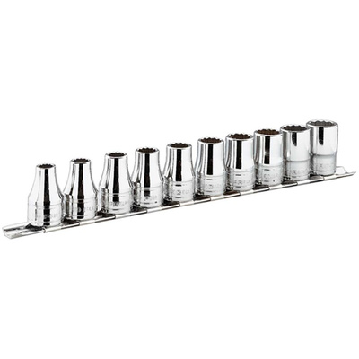 Facom 11-Piece Imperial 1/4 in Standard Socket Set , 6 point