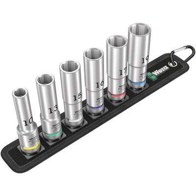 Wera 1/2 in Deep Socket Set