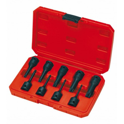 SAM 9-Piece 1/2 in Impact Bit Socket Set , Torx Bit