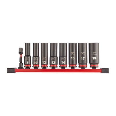 Milwaukee Metric 3/8 in Deep Impact Socket Set