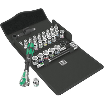Wera 35-Piece Imperial 3/8 in Bit Socket Set with Ratchet