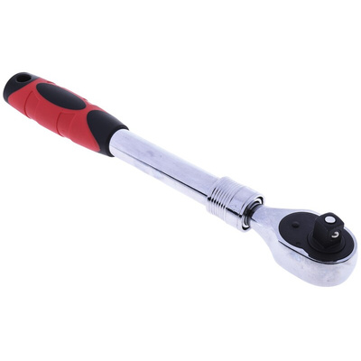 RS PRO 1/2 in Square Ratchet with Extendable Ratchet Handle, 445 mm Overall
