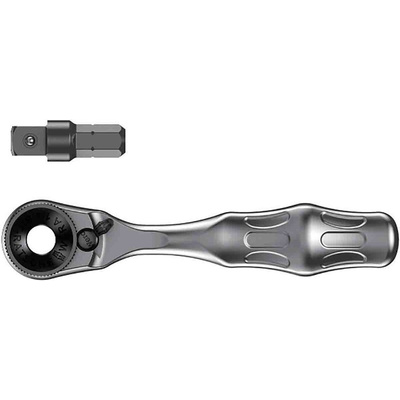 Wera Zyklop 1/4 in Square Ratchet with Ratchet Handle, 87 mm Overall