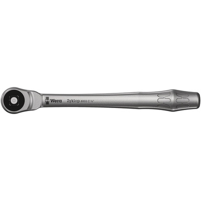 Wera Zyklop 1/2 in Square Ratchet with Ratchet Handle, 281 mm Overall