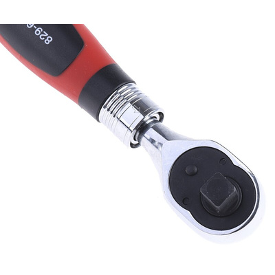 RS PRO 1/4 in, 3/8 in Square Ratchet with Ratchet Handle, 225 mm Overall