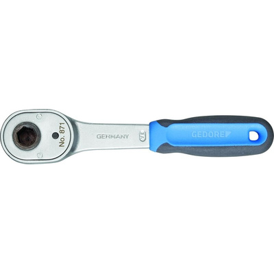 Gedore 5/16 in Hex Ratchet with Ratchet Handle, 130 mm Overall