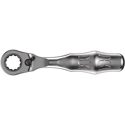 Wera Zyklop Mini 2 1/4 in Bi-Hex Ratchet with Ratchet Handle, 107 mm Overall