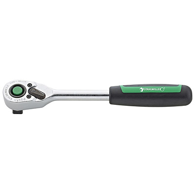 STAHLWILLE 1/2 in Square Ratchet with Ratchet Handle, 265.5 mm Overall