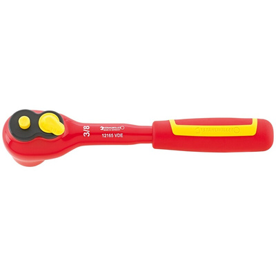 STAHLWILLE 3/8 in Square Ratchet with Ratchet Handle, 205 mm Overall, VDE/1000V