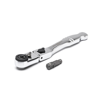 GearWrench 1/4 in Square Ratchet Socket Wrench with Ratchet Handle, 6 in Overall