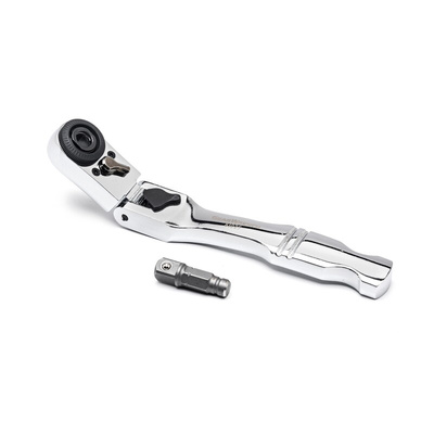 GearWrench 1/4 in Square Ratchet Socket Wrench with Ratchet Handle, 6 in Overall