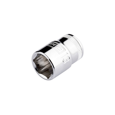 RS PRO 1/4 in Drive 12mm Standard Socket, 6 point, 25 mm Overall Length