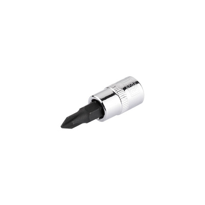 RS PRO 1/4 in Drive Bit Socket, Phillips Bit, PH1, 37 mm Overall Length
