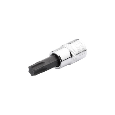 RS PRO 1/4 in Drive Bit Socket, Torx Bit, T20, 55 mm Overall Length