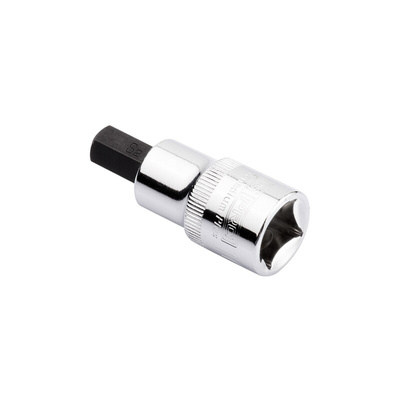 RS PRO 1/2 in Drive Bit Socket, Hex Bit, 5mm, 55 mm Overall Length