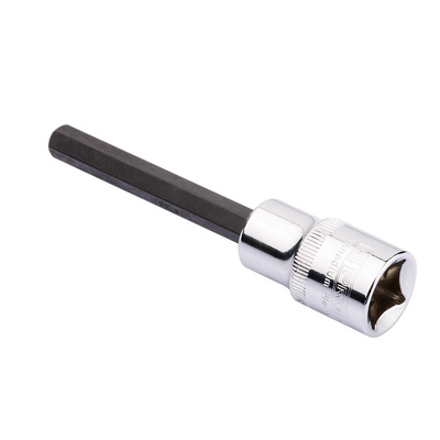 RS PRO 1/2 in Drive Bit Socket, Hex Bit, 10mm, 100 mm Overall Length