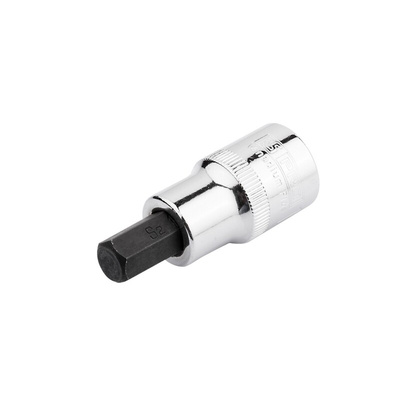 RS PRO 1/2 in Drive Bit Socket, Hex Bit, 12mm, 55 mm Overall Length