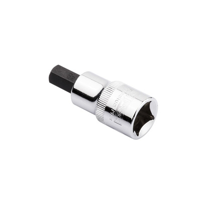 RS PRO 1/2 in Drive Bit Socket, Hex Bit, 12mm, 55 mm Overall Length