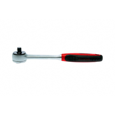 Teng Tools 1/4 in Square Ratchet with Ratchet Handle, 26 mm Overall