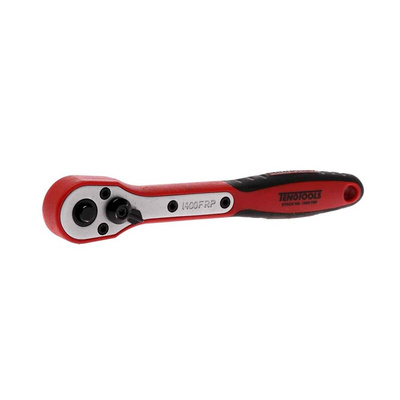 Teng Tools 1/4 in Square Ratchet with Ratchet Handle, 26 mm Overall