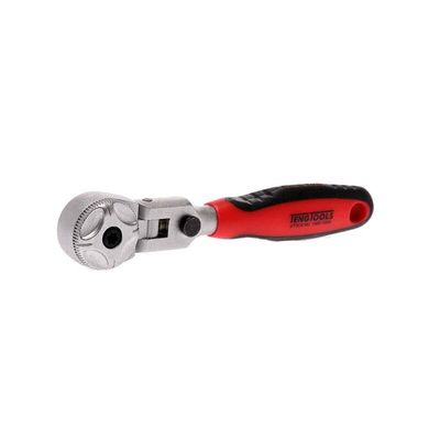 Teng Tools 1/4 in Square Ratchet with Ratchet Handle, 173 mm Overall