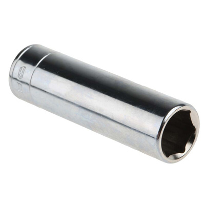 Facom 1/4 in Drive 10mm Deep Socket, 6 point, 50.5 mm Overall Length