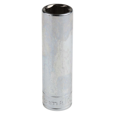 Facom 1/4 in Drive 10mm Deep Socket, 6 point, 50.5 mm Overall Length