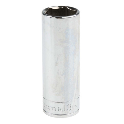 Facom 1/4 in Drive 13mm Deep Socket, 6 point, 50.5 mm Overall Length