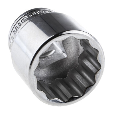Facom 1/2 in Drive 26mm Standard Socket, 12 point, 38 mm Overall Length