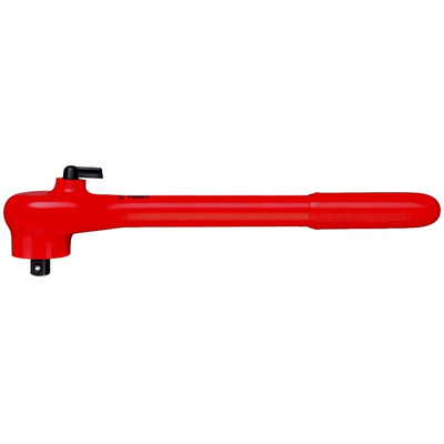 Knipex 1/2 in Square Ratchet with Reversible Ratchet Handle, 265 mm Overall