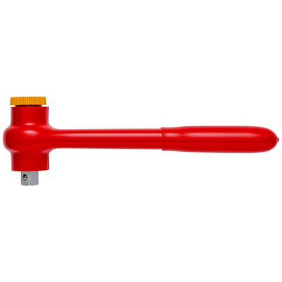 Knipex 1/2 in Square Ratchet with Reversible Ratchet Handle, 265 mm Overall