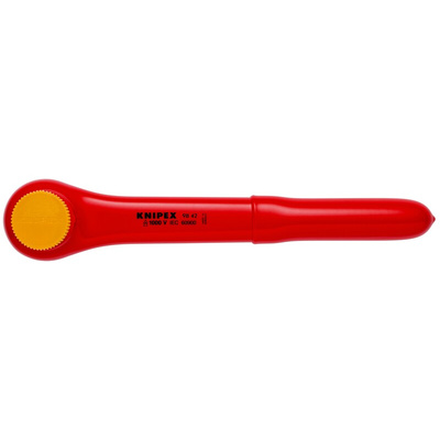 Knipex 1/2 in Square Ratchet with Reversible Ratchet Handle, 265 mm Overall