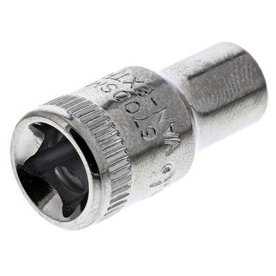 Bahco 1/4 in Drive 5.5mm Standard Socket, 6 point, 24.7 mm Overall Length