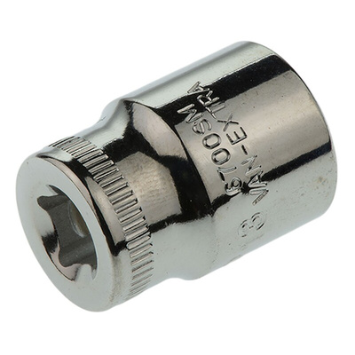 Bahco 1/4 in Drive 13mm Standard Socket, 6 point, 24.7 mm Overall Length
