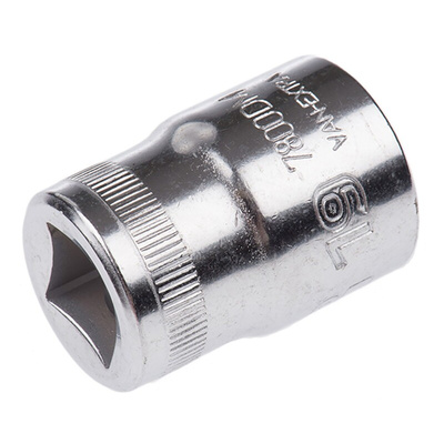 Bahco 1/2 in Drive 19mm Standard Socket, 12 point, 38 mm Overall Length