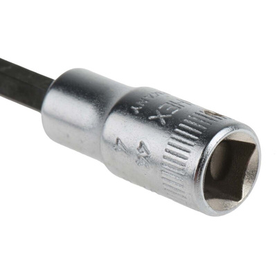 STAHLWILLE 1/4 in Drive Bit Socket, Hex Bit, 4mm, 55 mm Overall Length