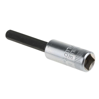 STAHLWILLE 1/4 in Drive Bit Socket, Hex Bit, 5mm, 55 mm Overall Length