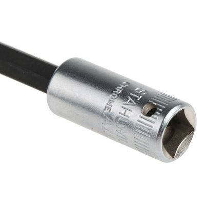 STAHLWILLE 1/4 in Drive Bit Socket, Hex Bit, 5mm, 55 mm Overall Length