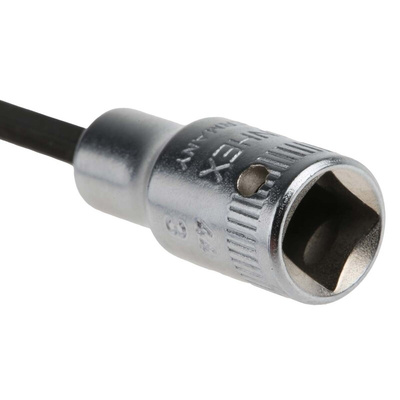 STAHLWILLE 1/4 in Drive Bit Socket, Hex Bit, 3mm, 55 mm Overall Length